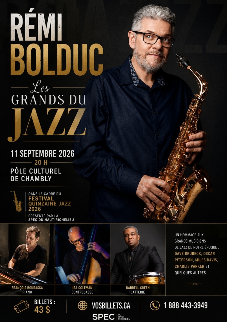 Au Pôle culturel de Chambly le vendredi 11 septembre 2026